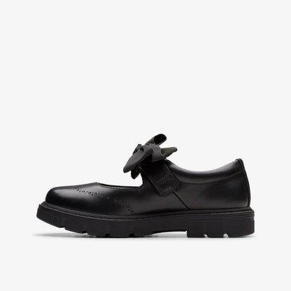 Lorcam Jane Kid Black Leather | Clarks for sale