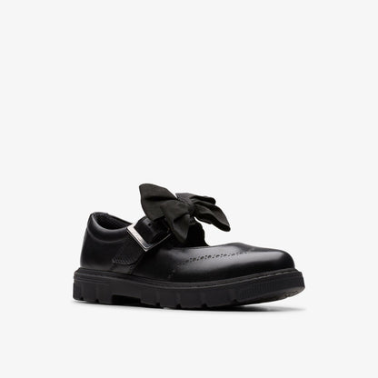 Lorcam Jane Kid Black Leather | Clarks for sale