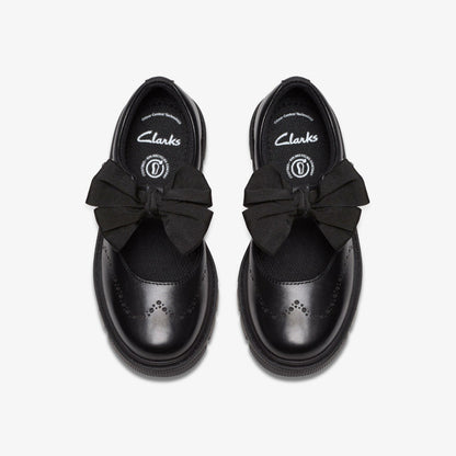 Lorcam Jane Kid Black Leather | Clarks for sale