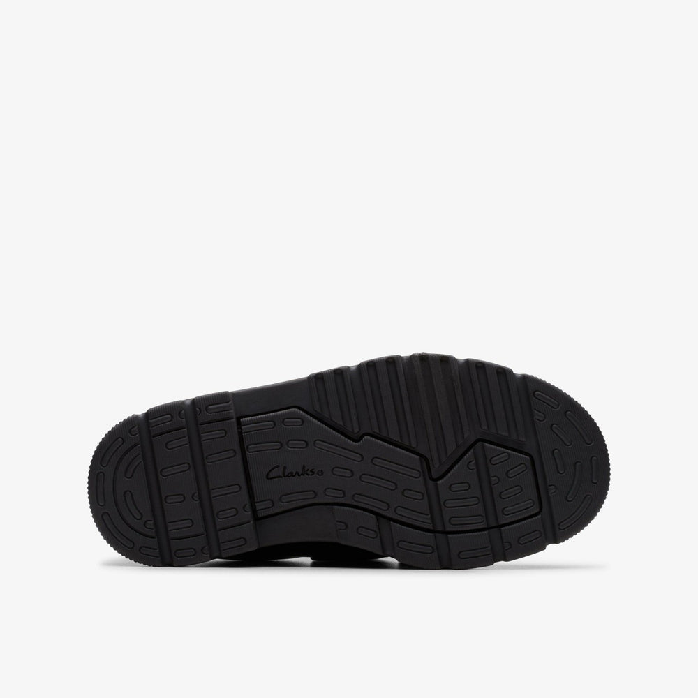 Lorcam Bow Kid Black Leather | Clarks for sale