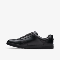 Disco Pace Youth Black Leather | Clarks for sale