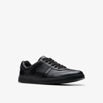 Disco Pace Youth Black Leather | Clarks for sale