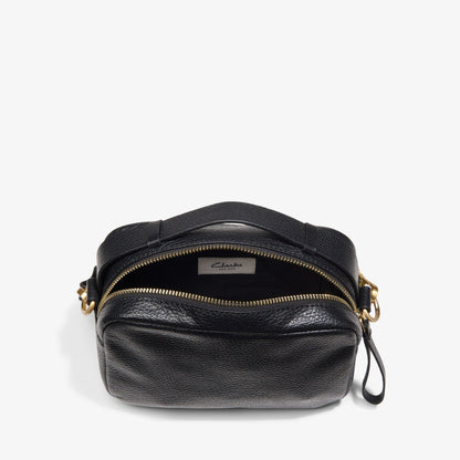 Camera Cross Black Leather | Clarks discount