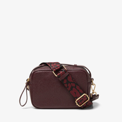 Camera Cross Burgundy Leather | Clarks for sale