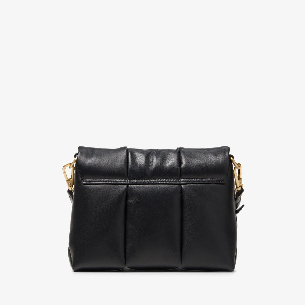 Puffy Crossbody Black Leather | Clarks discount