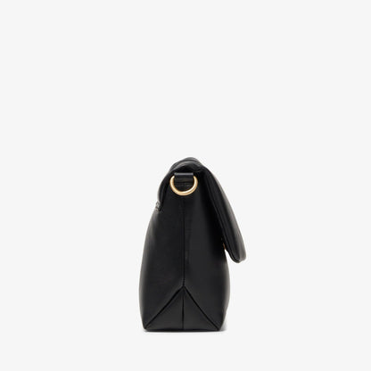 Puffy Crossbody Black Leather | Clarks discount