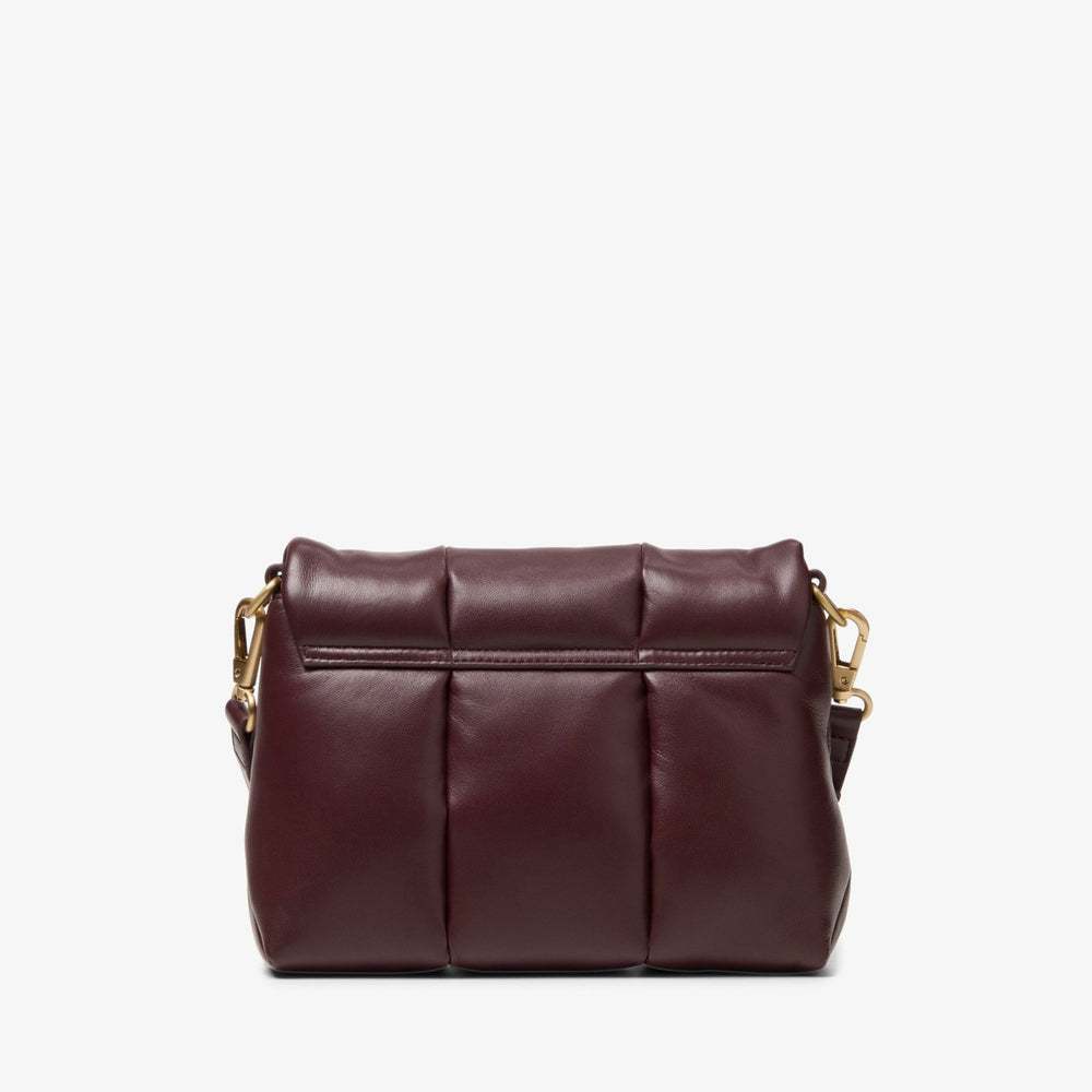 Puffy Crossbody Burgundy Leather | Clarks online