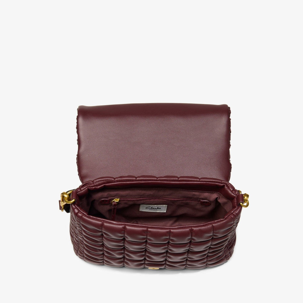 Quilted Cross Burgundy | Clarks discount