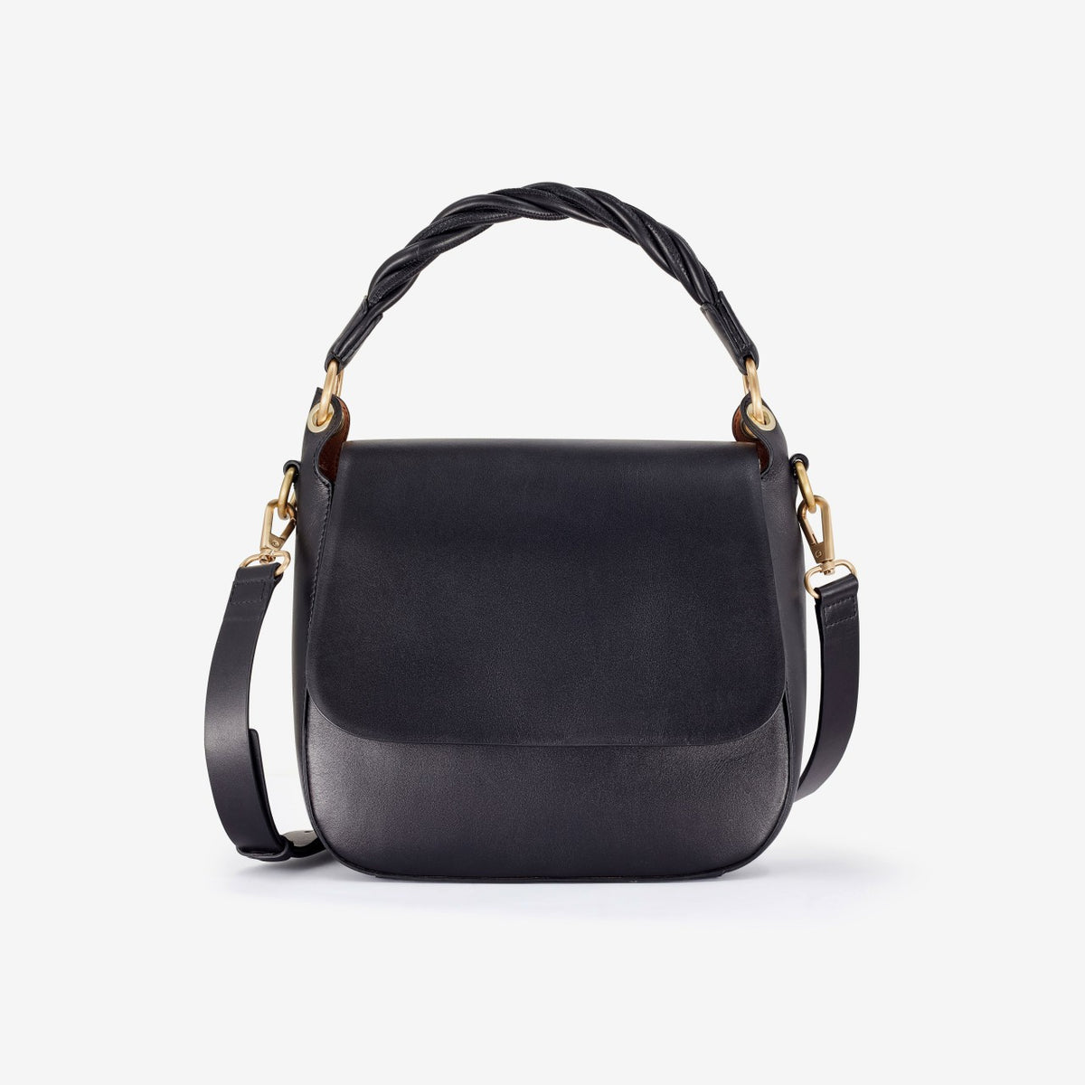 Twist Midi Black Leather | Clarks outlet