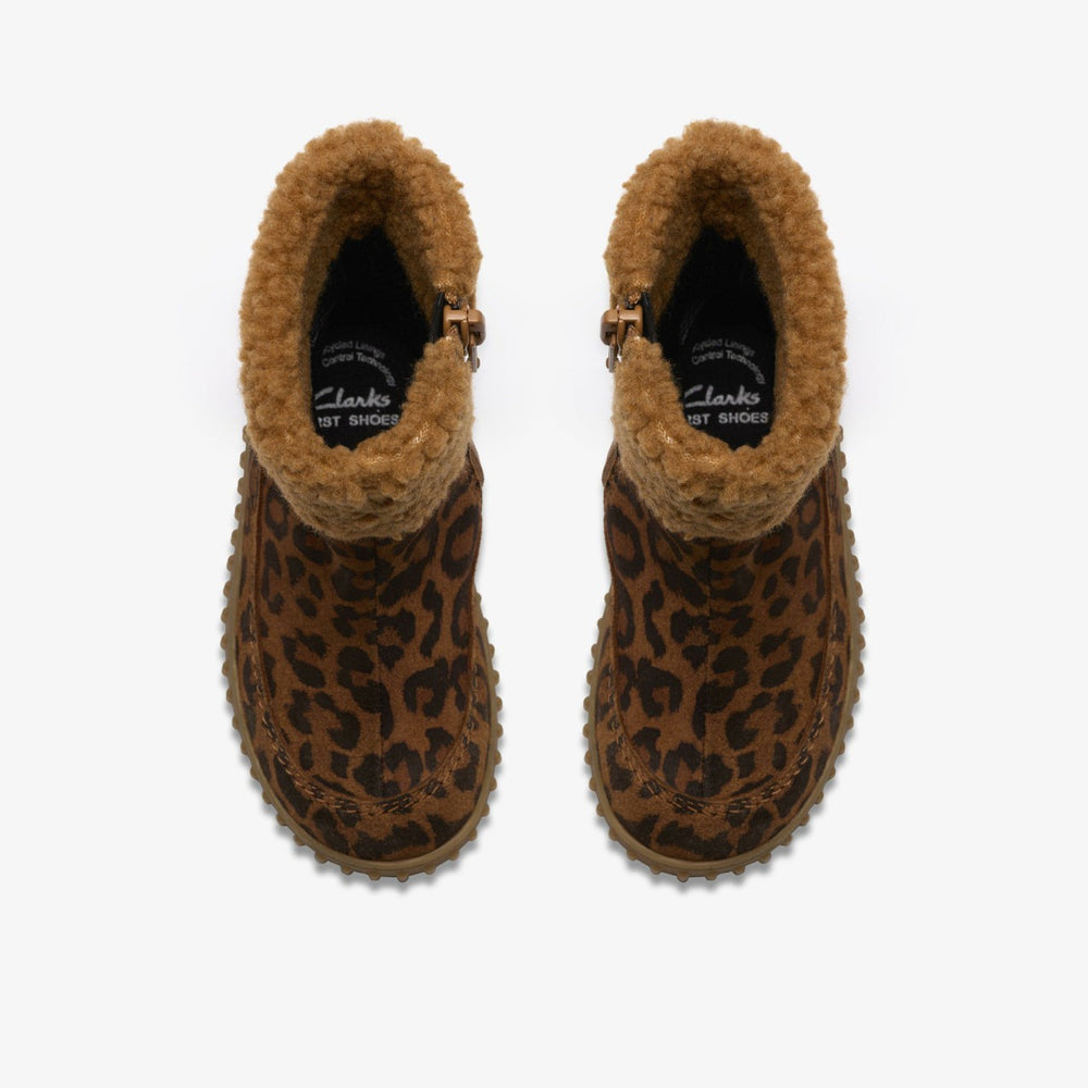 Cove Snug Toddler Leopard Print | Clarks outlet