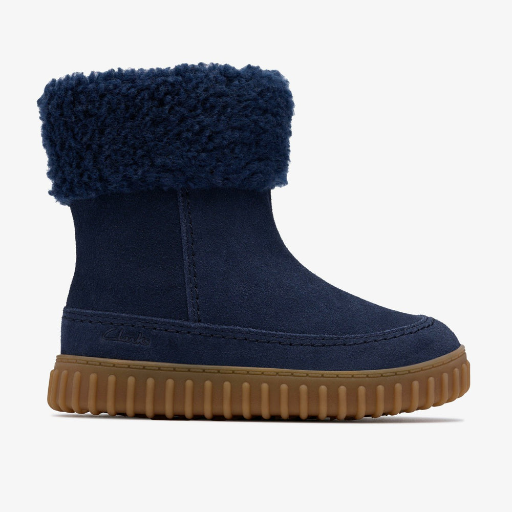 Cove Snug Toddler Navy Suede | Clarks for sale