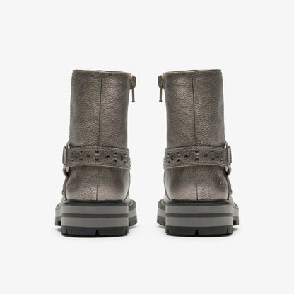 Prague Shine Kid Pewter Metallic | Clarks discount