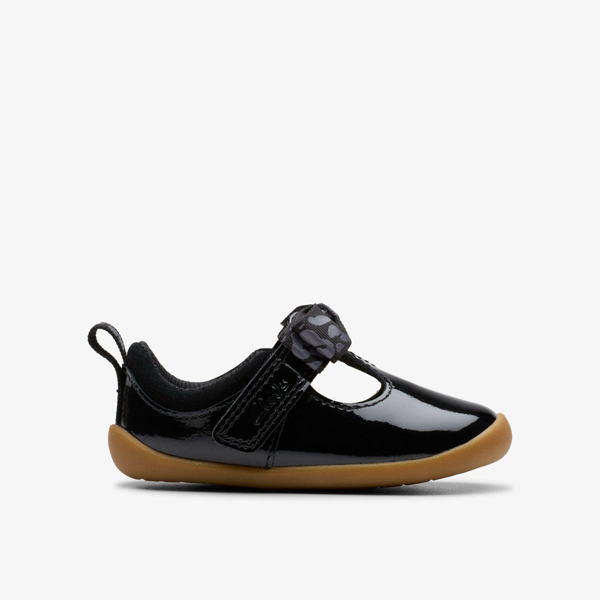 Roamer Trim Toddler Black Patent | Clarks online