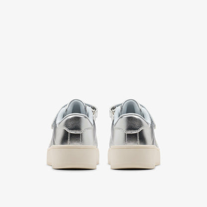Barley Step Kid Silver Metallic | Clarks outlet