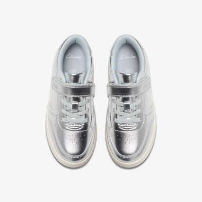 Barley Step Kid Silver Metallic | Clarks outlet