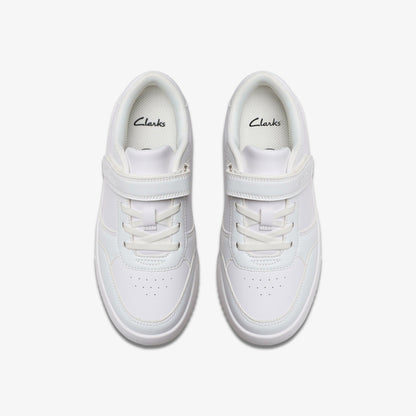 Barley Step Kid White/White | Clarks Sale