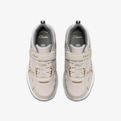 Crafton Move Kid Beige Combination | Clarks discount