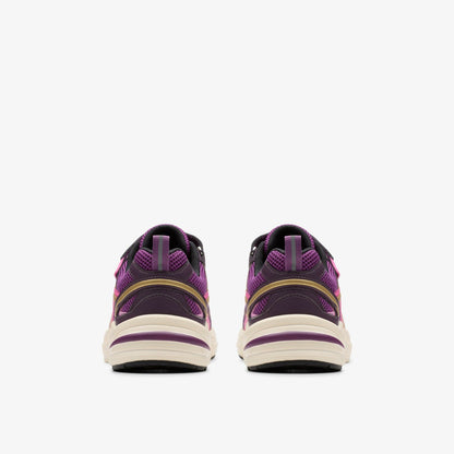 Crafton Move Kid Purple Combination | Clarks on Sale