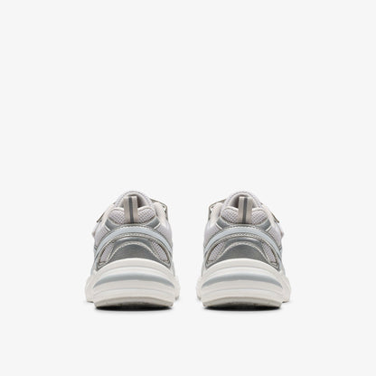 Crafton Move Kid Silver Metallic | Clarks for sale