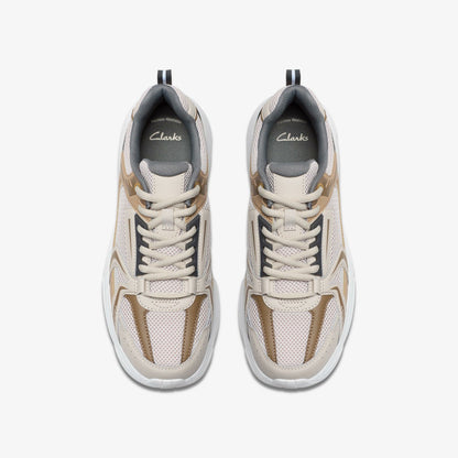 Crafton Move Youth Beige Combination | Clarks on Sale