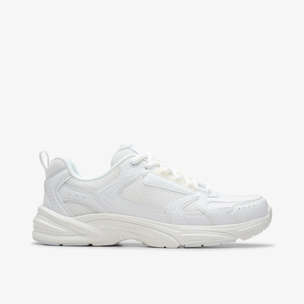 Crafton Move Youth White/White | Clarks for sale