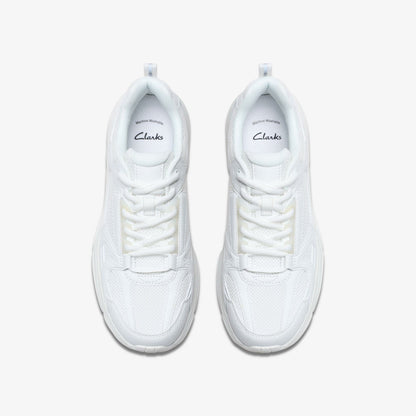 Crafton Move Youth White/White | Clarks for sale