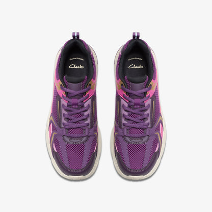 Crafton Move Youth Purple Combination | Clarks outlet
