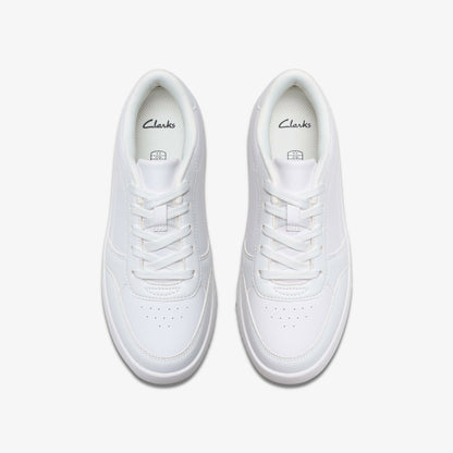 Barley Step Youth White/White | Clarks online