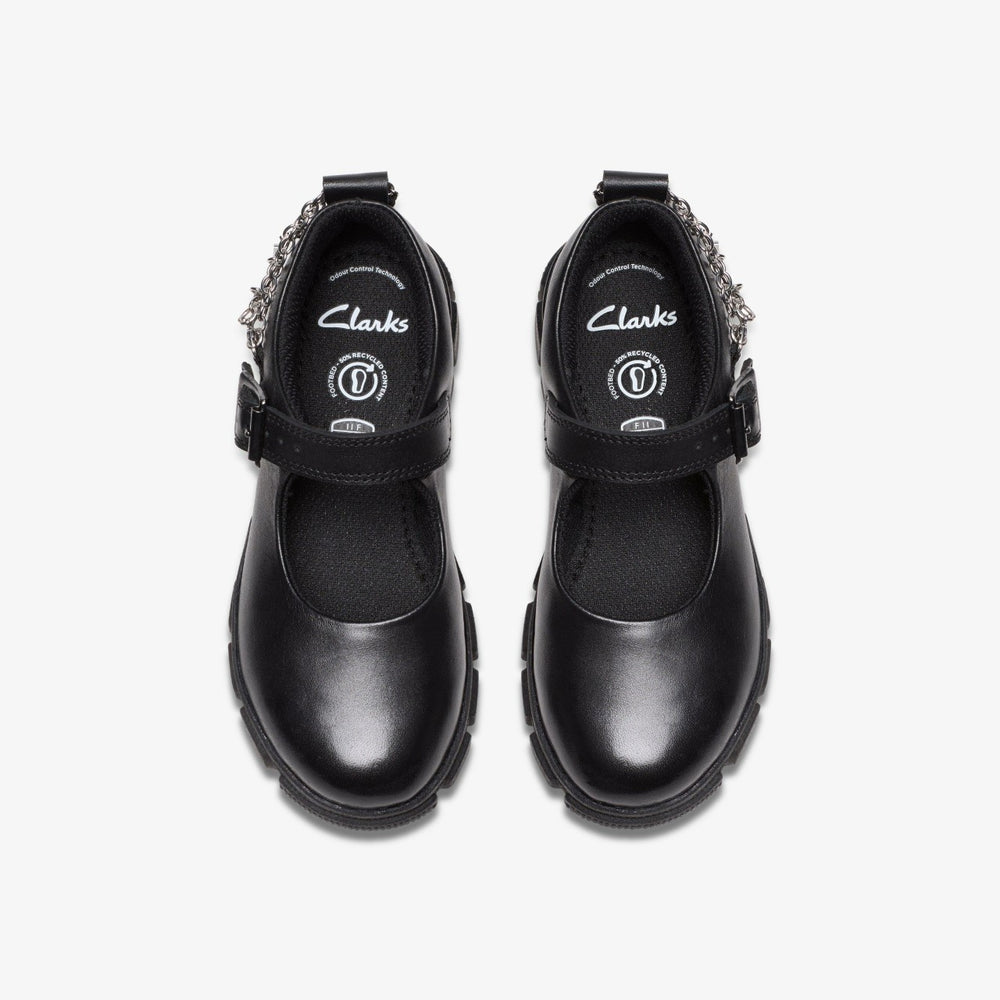 Evyn Pure Kid Black Leather | Clarks online