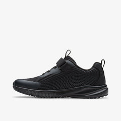 Deyes Dash Youth Black/Black | Clarks discount