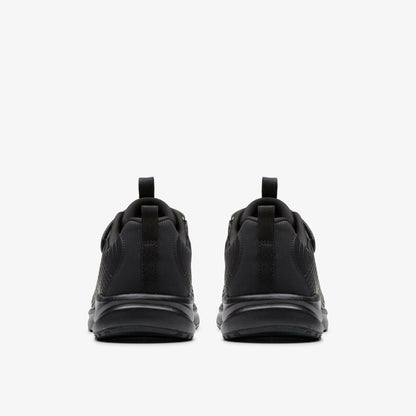 Deyes Dash Youth Black/Black | Clarks discount