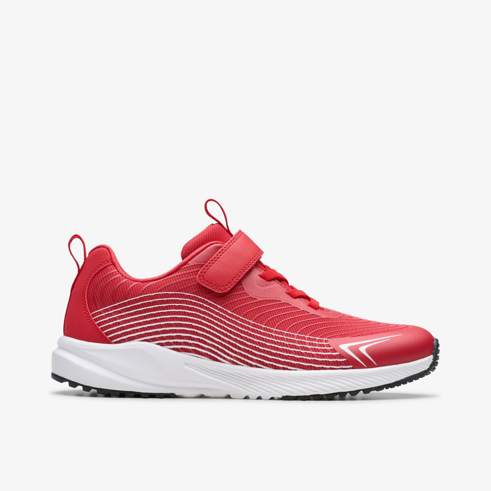 Deyes Dash Youth Red Synthetic | Clarks outlet