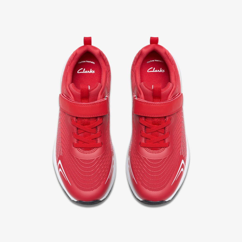 Deyes Dash Youth Red Synthetic | Clarks outlet