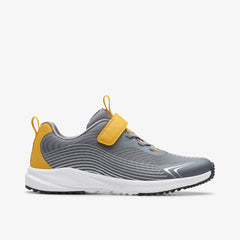 Deyes Dash Youth Grey Synthetic | Clarks for sale