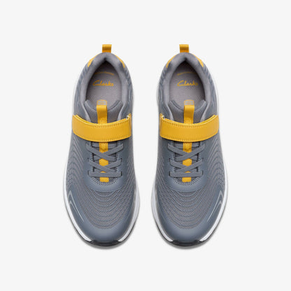 Deyes Dash Youth Grey Synthetic | Clarks for sale