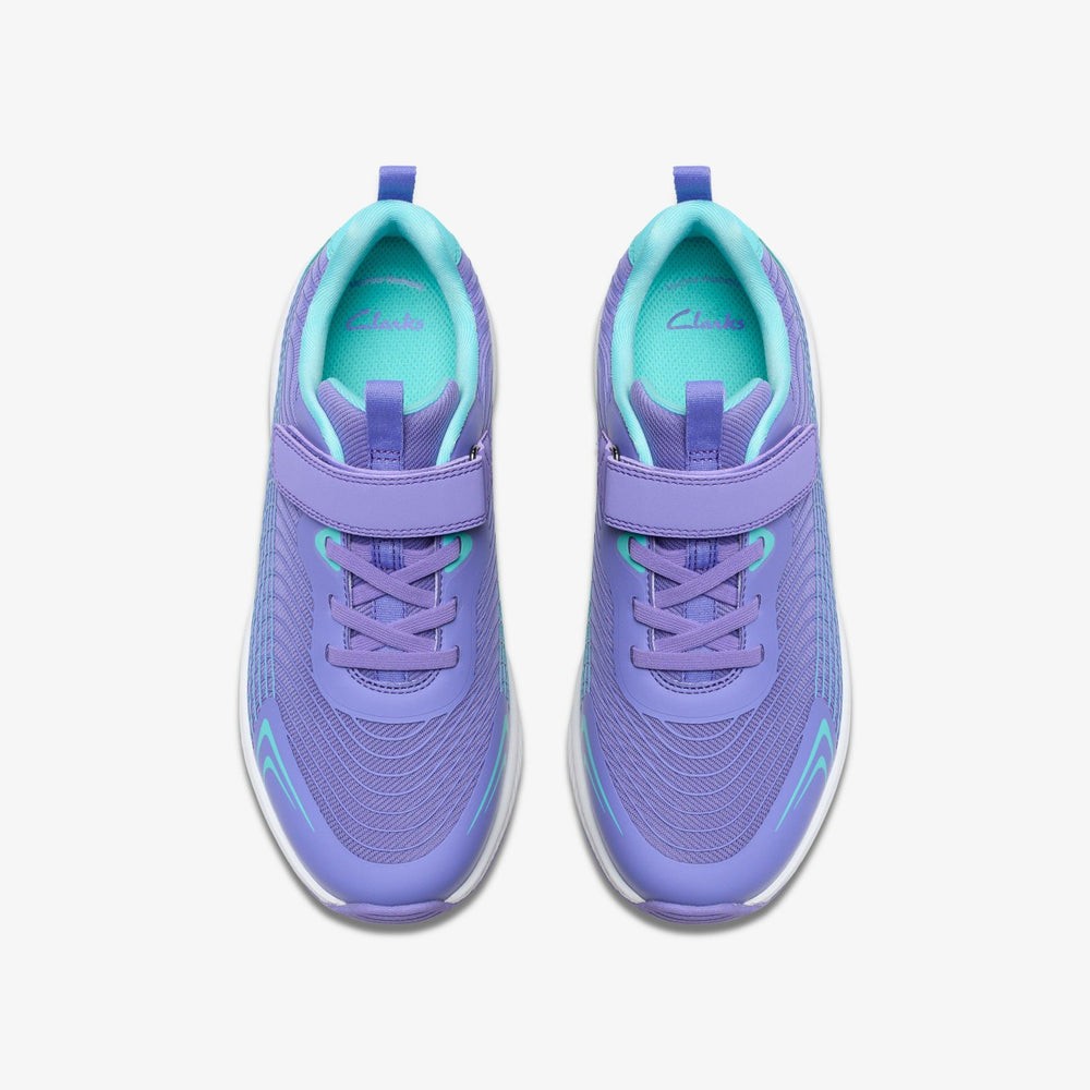 Deyes Dash Youth Purple Synthetic | Clarks for sale
