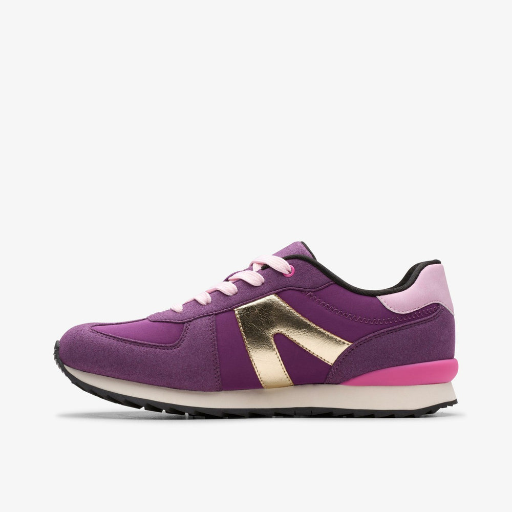 Jaspen Vibe Youth Purple | Clarks on Sale