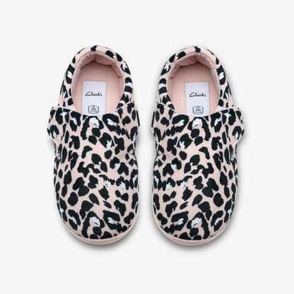 Fluffy Snug Kid Blush Pink Print | Clarks Sale