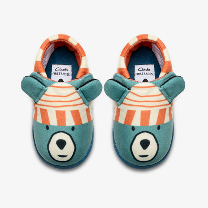 Fluffy Snug Toddler Orange Combination | Clarks outlet