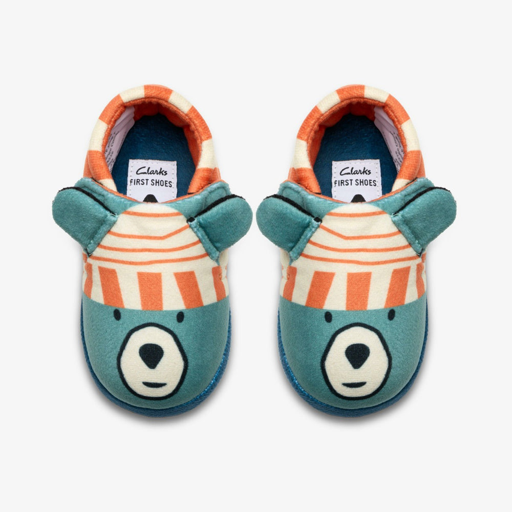 Fluffy Snug Toddler Orange Combination | Clarks outlet
