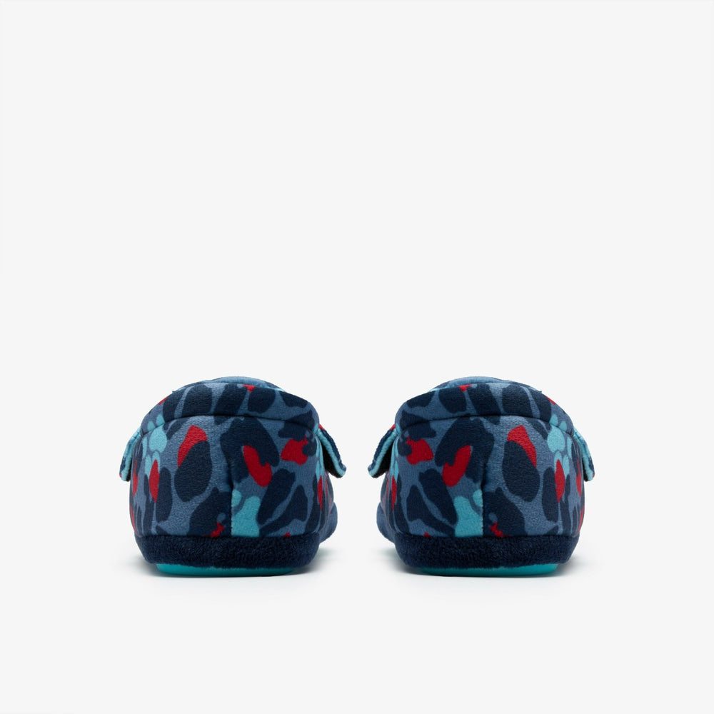 Fluffy Snug Kid Blue Camo Combination | Clarks discount