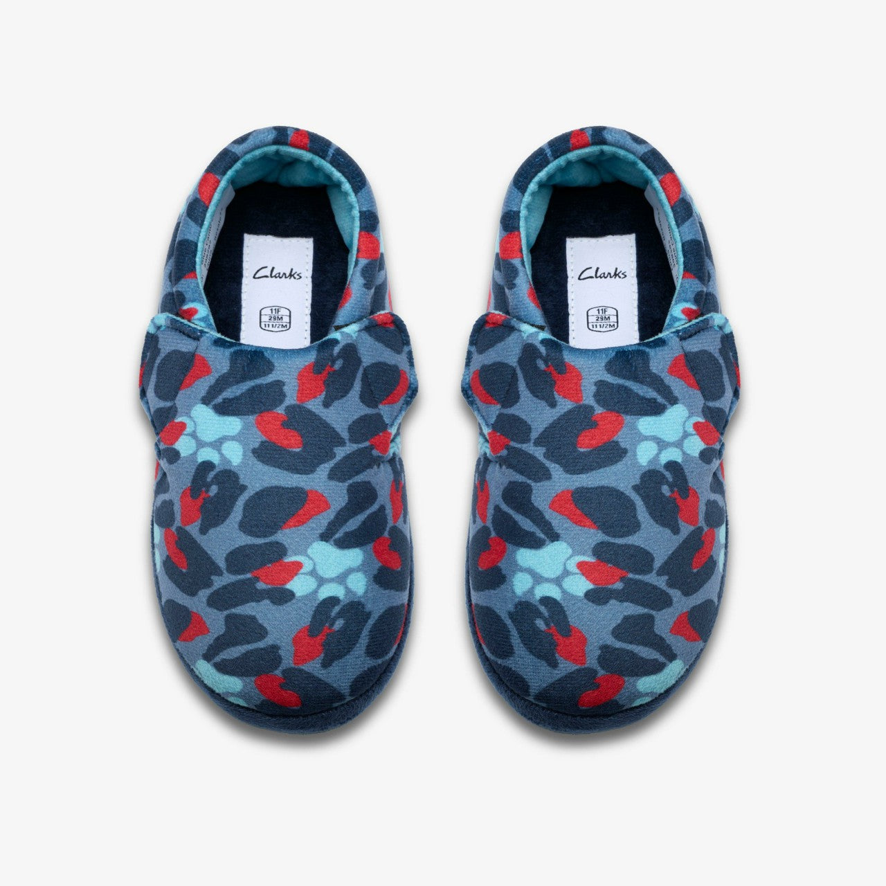 Fluffy Snug Kid Blue Camo Combination | Clarks discount