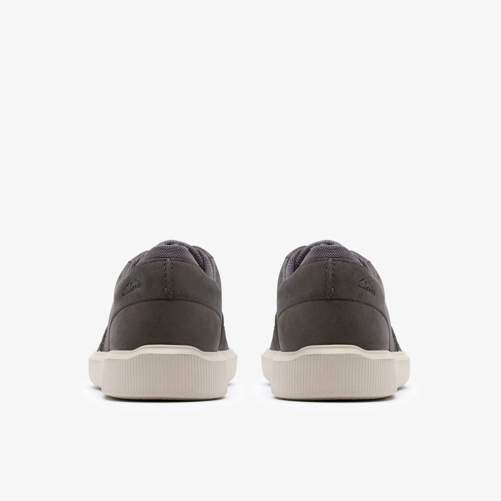 Brodin Seam Dark Grey Leather | Clarks discount