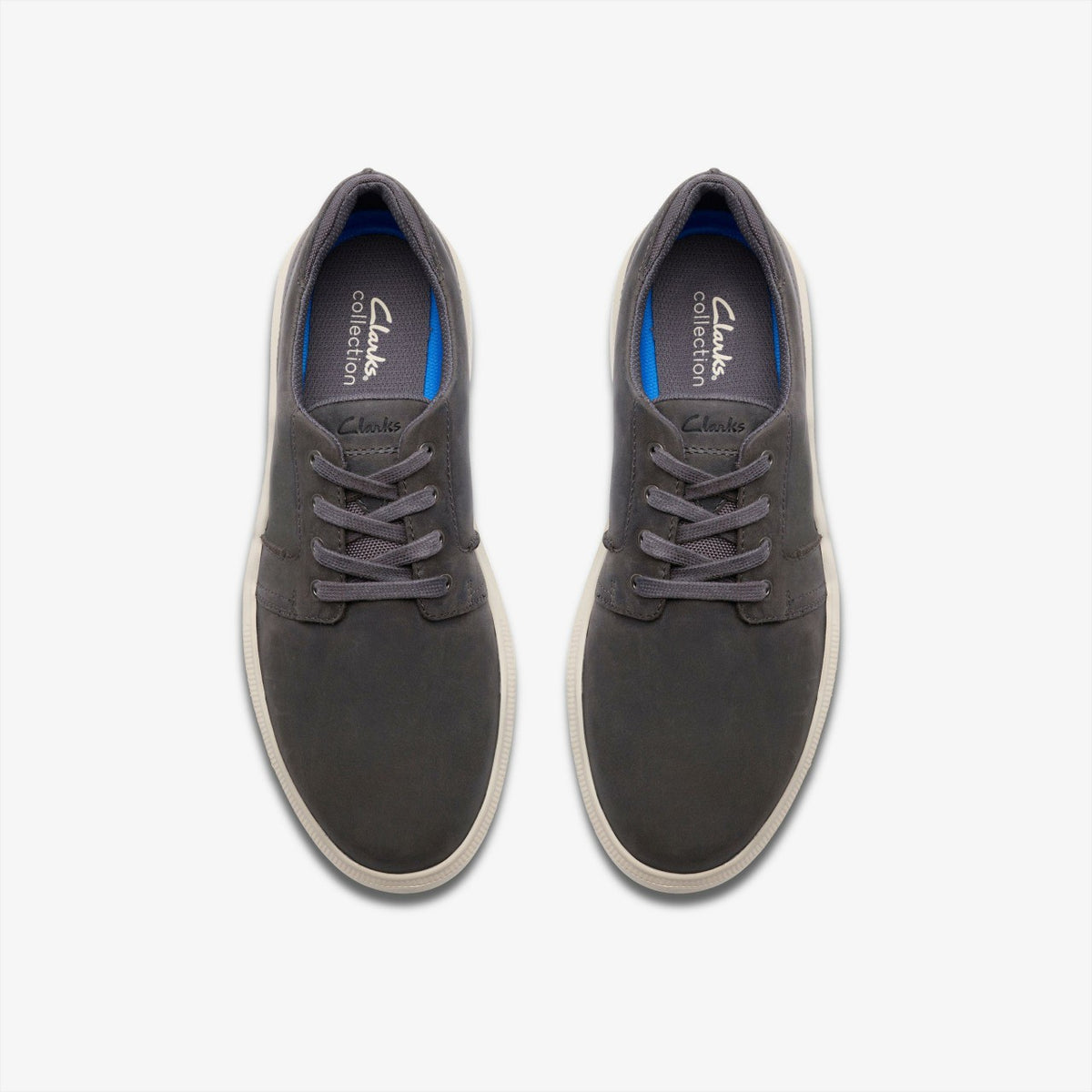 Brodin Seam Dark Grey Leather | Clarks discount