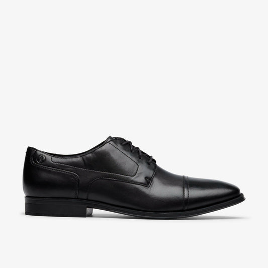 Paulton Cap Black Leather | Clarks online