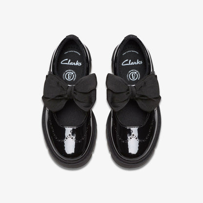Lorcam Jane Kid Black Patent | Clarks Sale