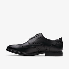 Banbury Tip Black Leather | Clarks Sale