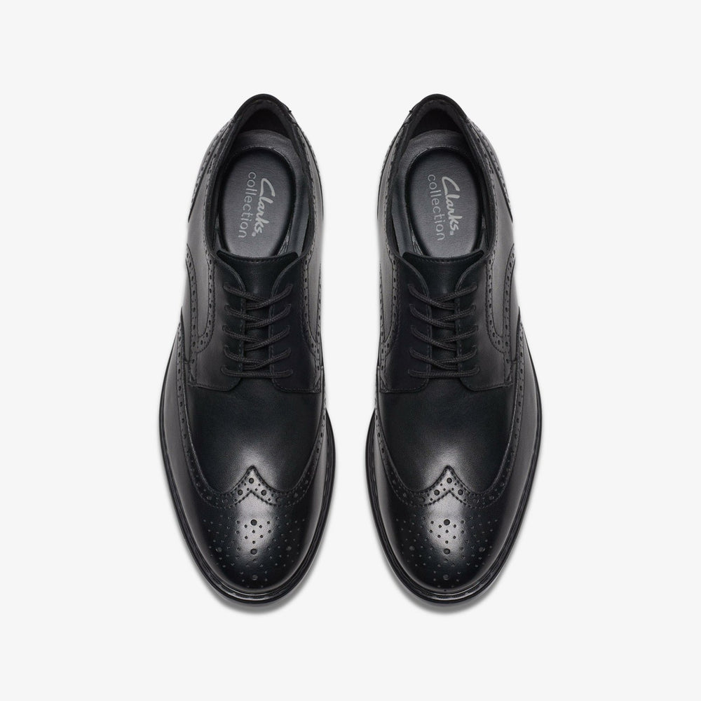 Banbury Tip Black Leather | Clarks Sale
