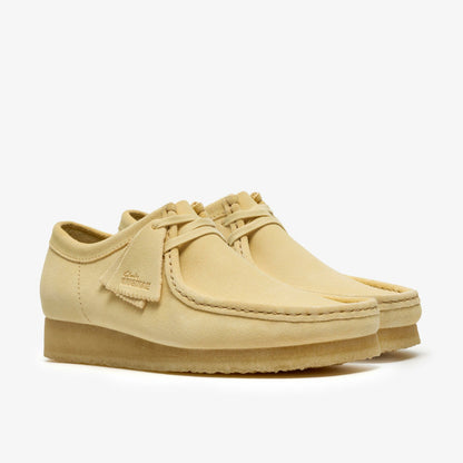 Wallabee Pale Yellow Suede | Clarks discount