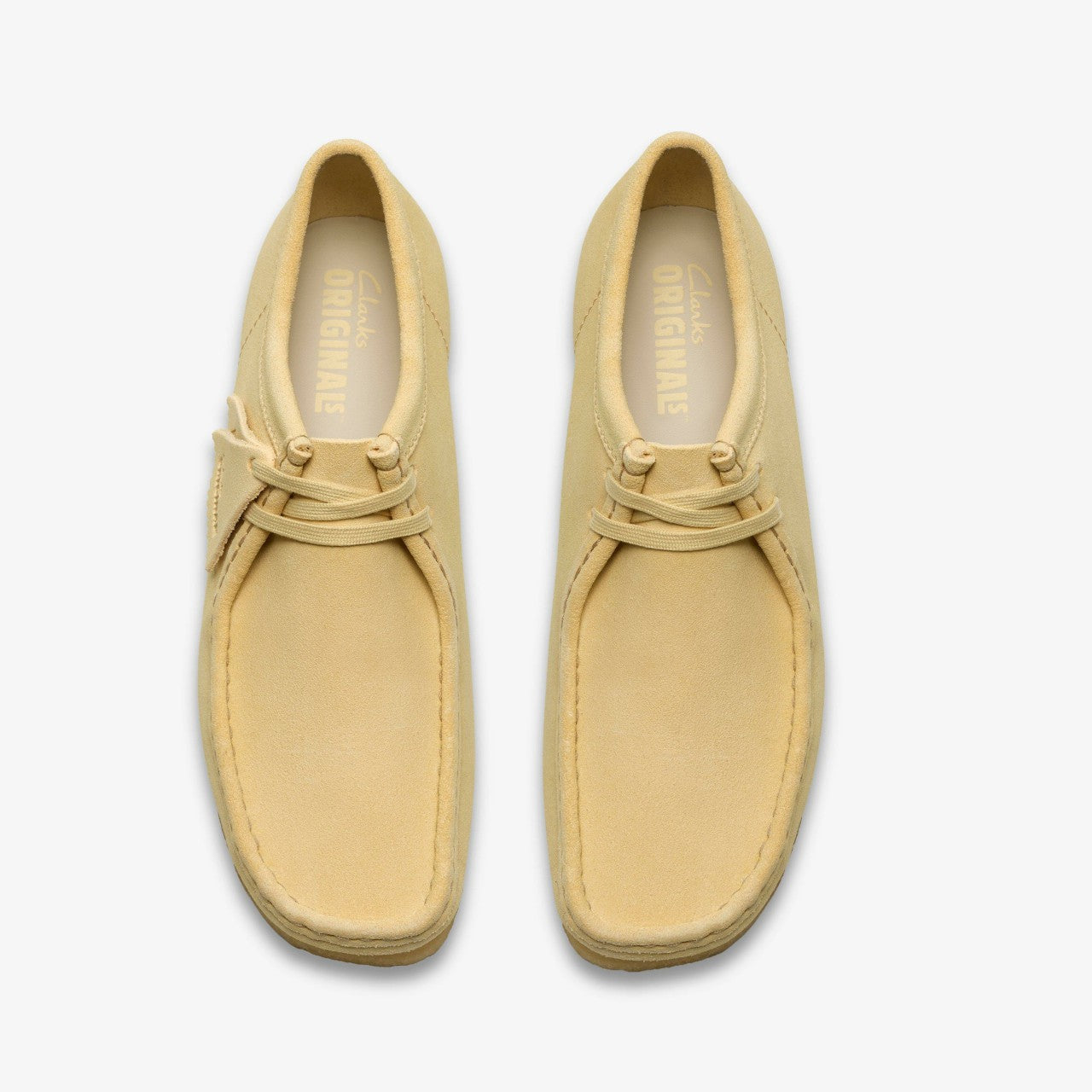 Wallabee Pale Yellow Suede | Clarks discount